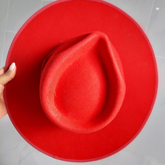 Sassy Jones Red Fedora - Picture 2 of 4